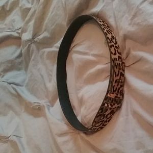 Banana Republic leather leopard belt size M